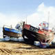 Fishing Boats Hastings - Art by Woking Artist David Drury