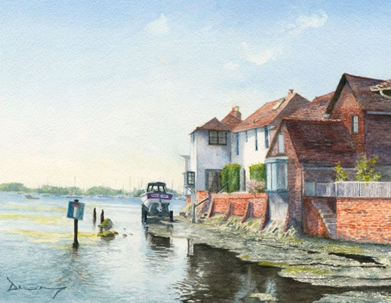 Bosham Harbour West Sussex - Prints Of Painting Drury Art Gallery