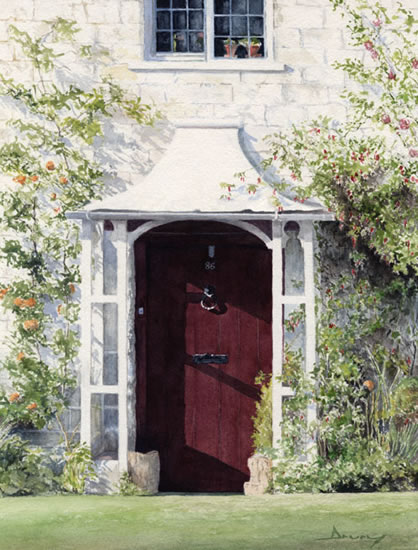 Summer at No 86 - Fine Art Prints of Painting by Woking Surrey Artist David Drury