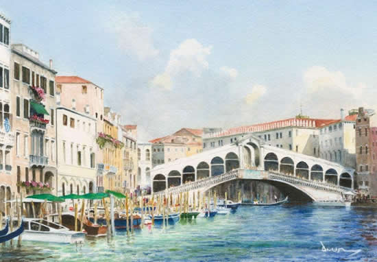 Rialto Bridge Venice Art Gallery